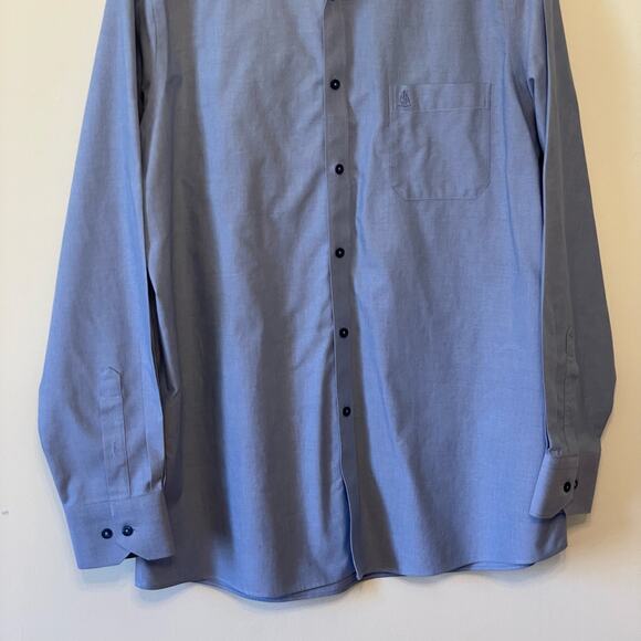 Nordstrom XL light blue long sleeve button up shirt regular fit cotton business - Picture 3 of 8
